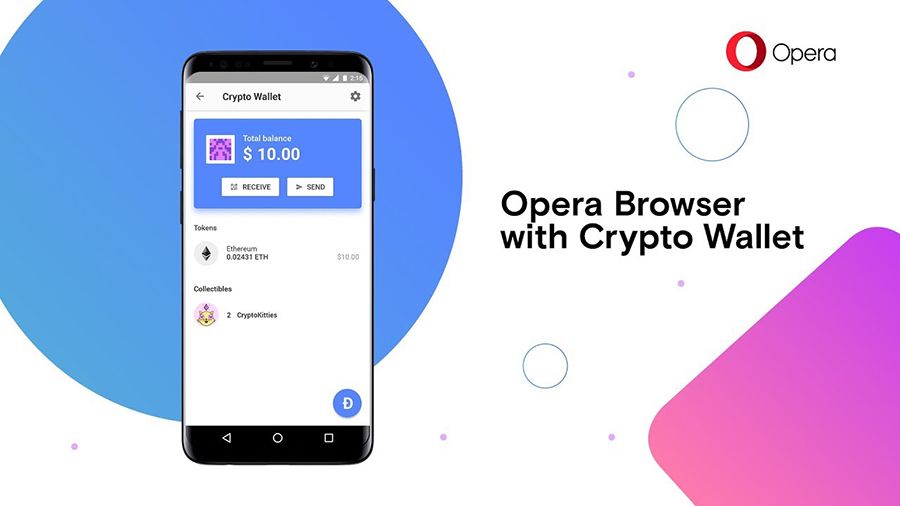 Opera реализовала поддержку биткоина и TRON в крипто-кошельке браузера для андроид