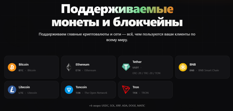 Cryptoway: сервис приема криптоплатежей для бизнеса