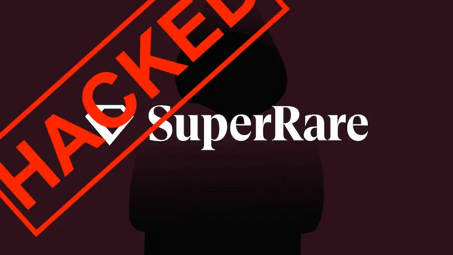 The hacker hacked the Superrare NFT Contract Smart Contract