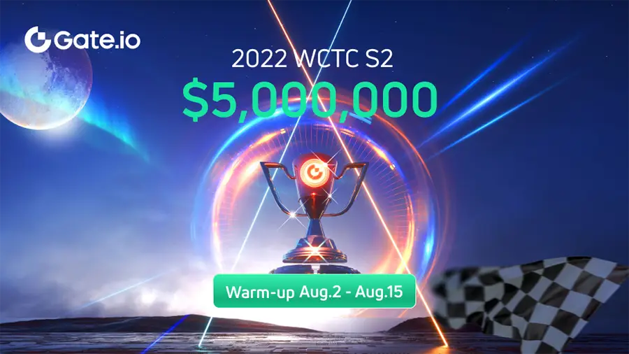 Gate.io открывает регистрацию на турнир для трейдеров WCTC S2 с призовым фондом до $5 млн