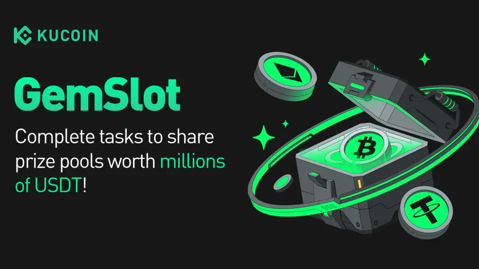 KuCoin запускает GemSlot с раздачей токенов за выполнение заданий KuCoin запускает GemSlot с раздачей токенов за выполнение заданий