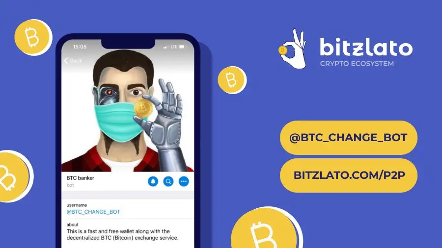 Bitzlato: покупка и продажа криптоактивов без комиссии через бот в Telegram