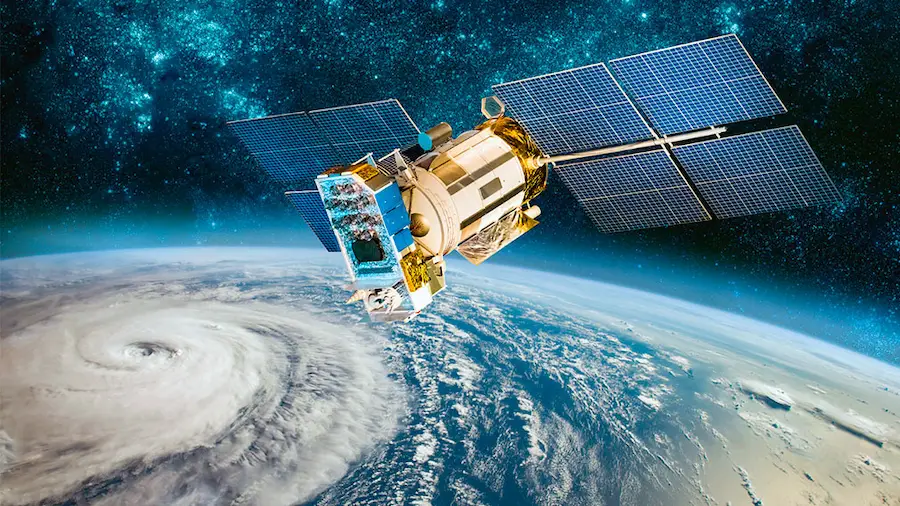 The user transferred the Bitcoin Lightning invoice through a geostational satellite