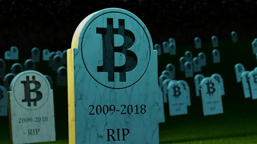 Биткоин был признан «мертвым» 90 раз только в 2018 году