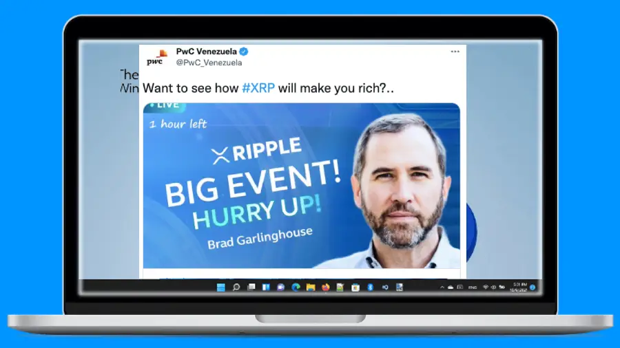 Хакеры взломали аккаунт PwC в Twitter для рекламы мошеннической раздачи XRP