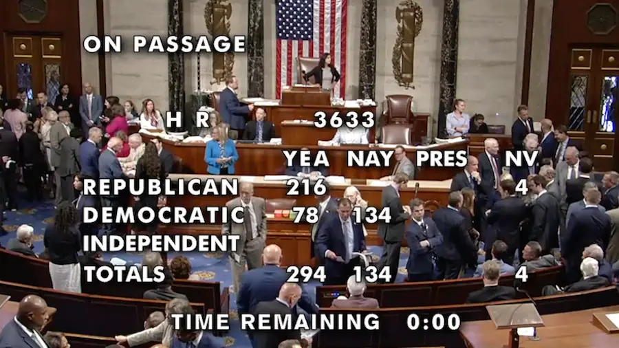 The House of Representatives of the US Congress approved three key bills of cryptocurrencies
