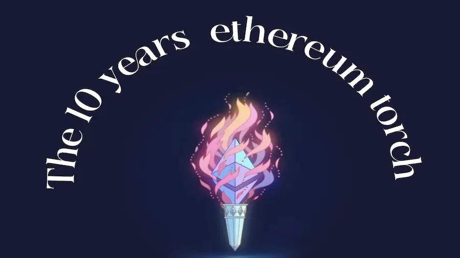 The blockchain of the Ethereum turned ten years old