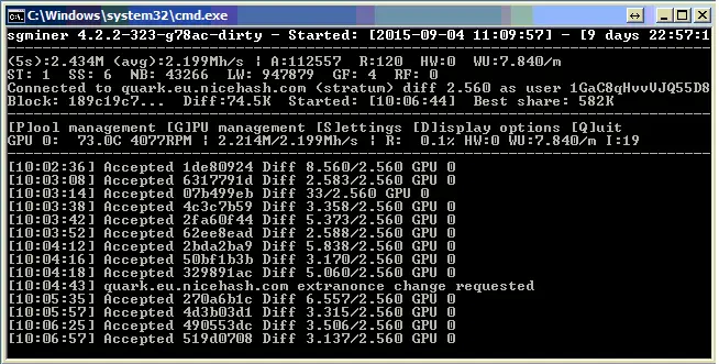 Статистика работы GPU
