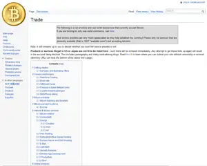bitcoin wiki trade