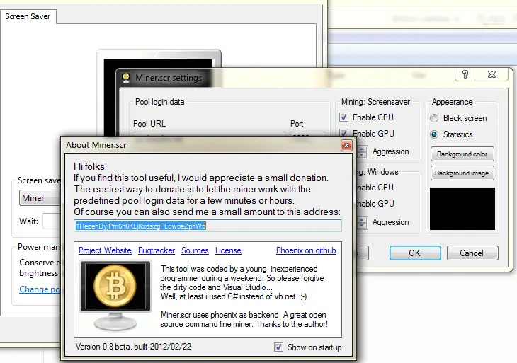 donate miner-scr