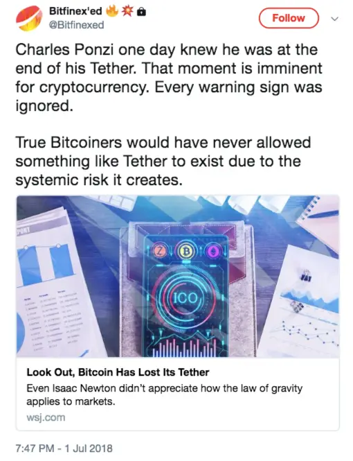 Bitfinex'ed
