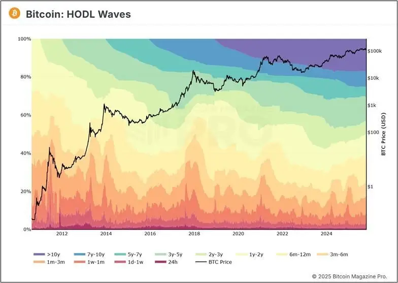 Возрастные группы биткоина: что такое индикатор HODL Waves