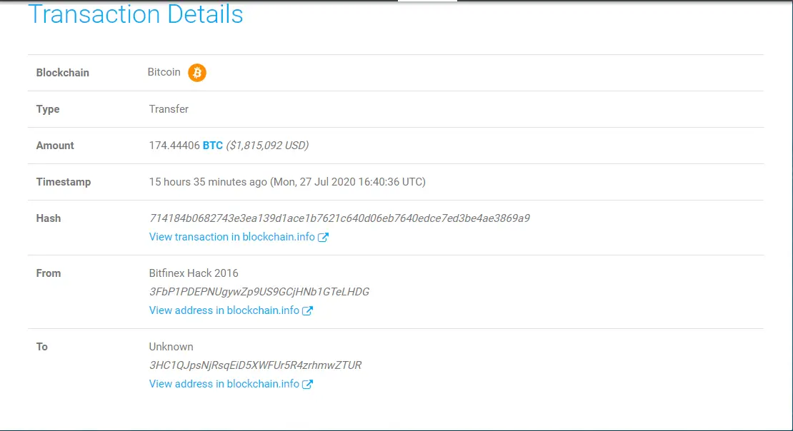 btc bitfinex hack 