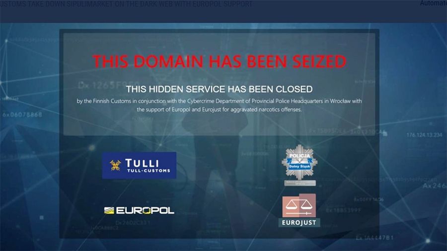 Finnish Customs and Europol shut down Sipulimarket darknet market and confiscate assets