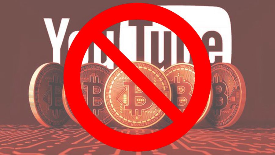 YouTube удаляет контент каналов о криптовалютах за нарушение политики сервиса