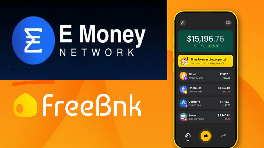 FreeBnk и сеть E Money объединились для выпуска IBAN на основе блокчейна