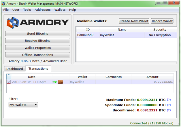 Armory Bitcoin Wallet