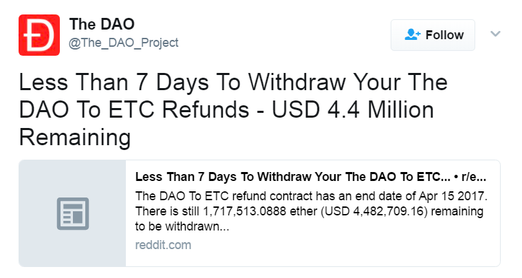 возврат с TheDAO