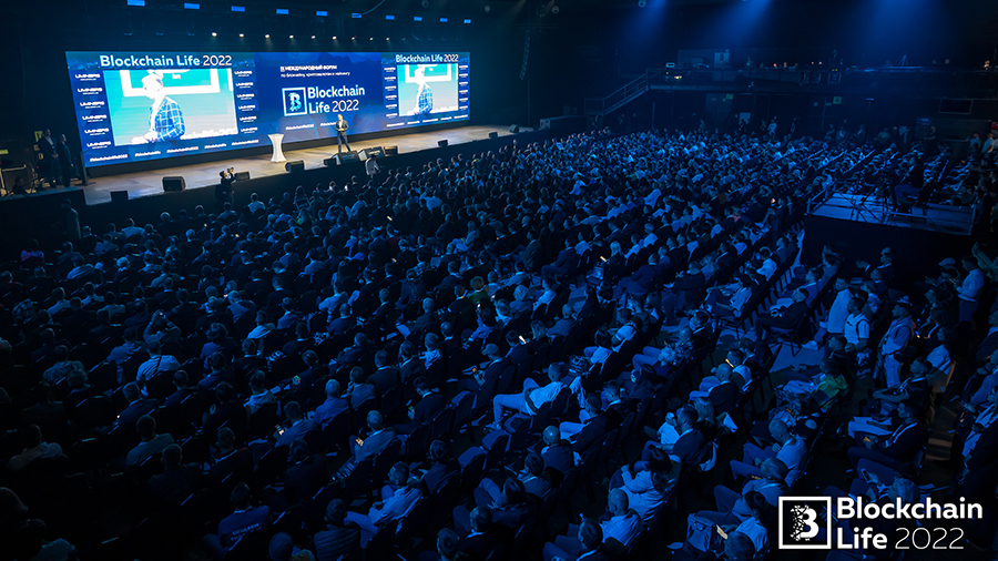 Moscow hosted the 9th international forum on cryptocurrencies and mining Blockchain Life 2022